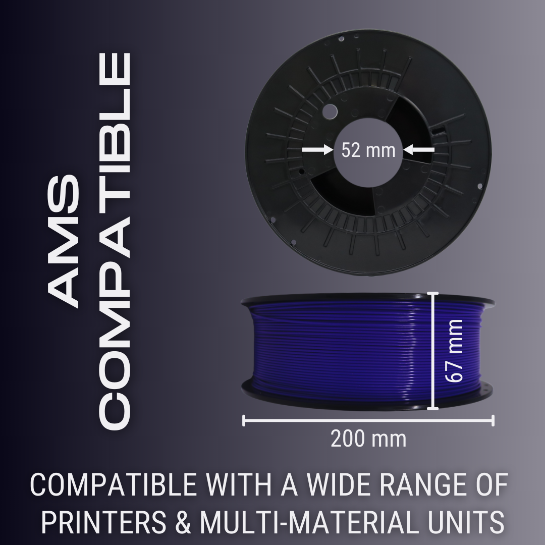 American Blue AF 1.75mm PLA+ Filament Made in the USA!