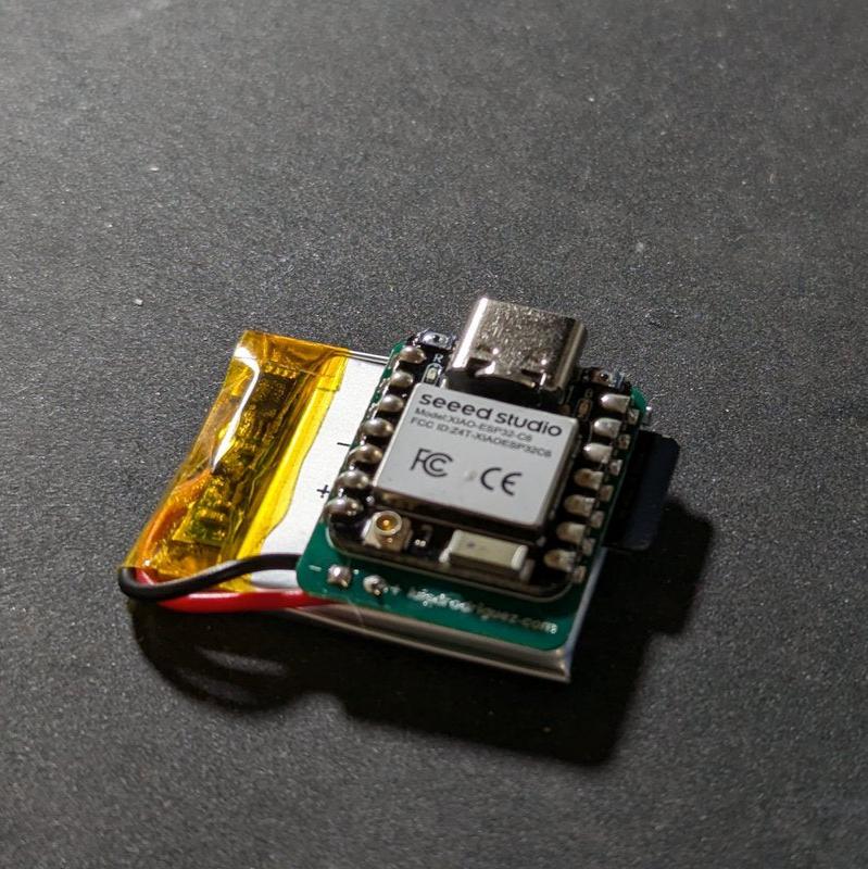 ESP32 MicroSD Board Front Side with esp32c6 and battery