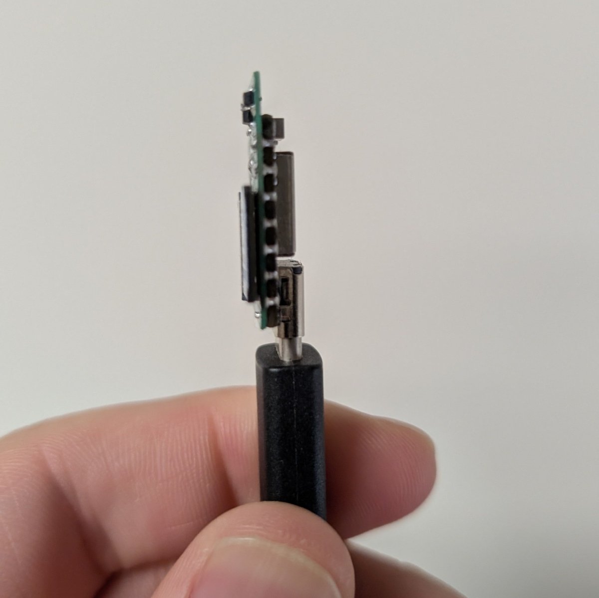 ESP32 MicroSD card Side View