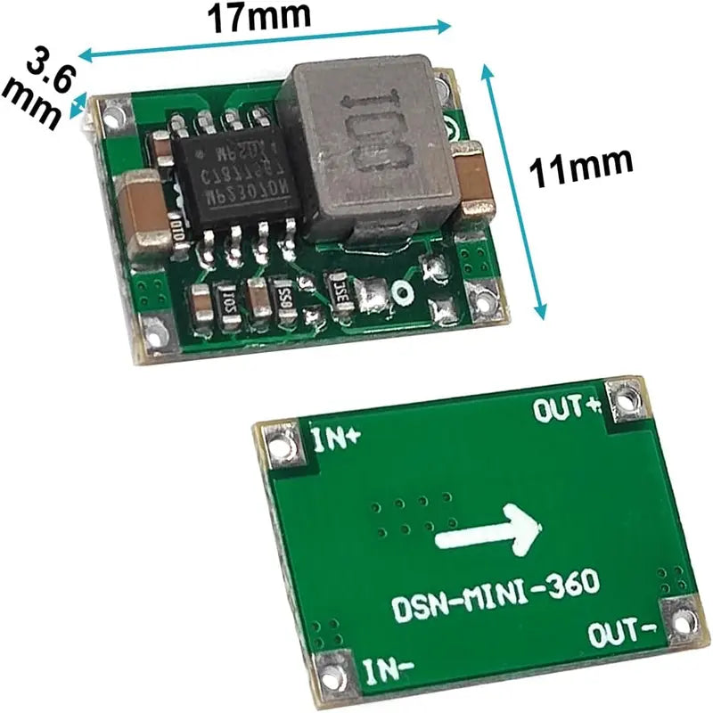 3.3V Buck Converter DC-DC Voltage Regulator Module | MP2307DN / MP184EN Compatible | 5–24V to 3.3V 1.5A
