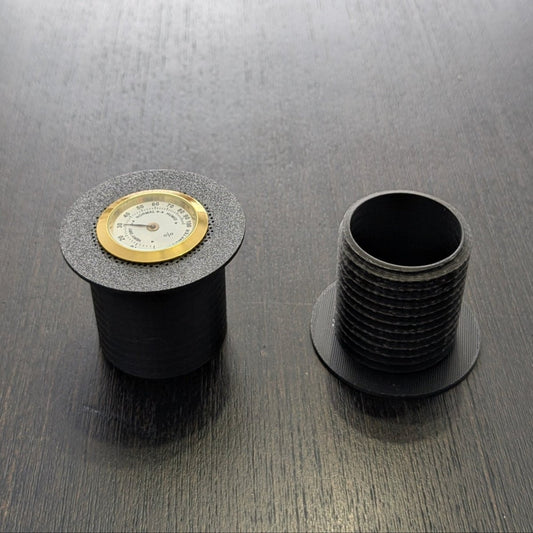 3D Printer Filament Spool Silica Container – Fits 1kg & 5kg Spools w/ Hygrometer Option