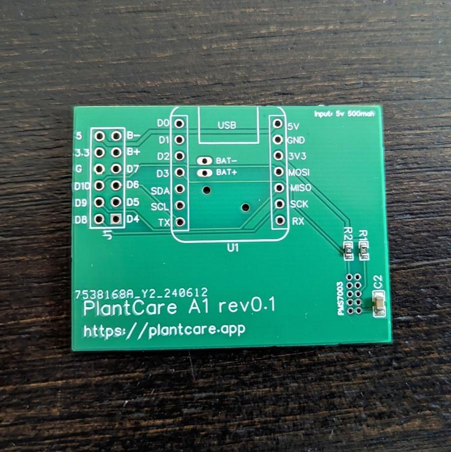 Plantcare A1 Air Quality sensor PCB