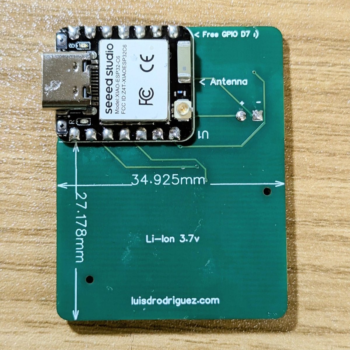 ESP32 Remote 6 Button RGB PCB