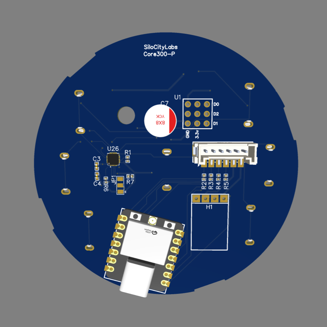 Core300-P Back PCB Render