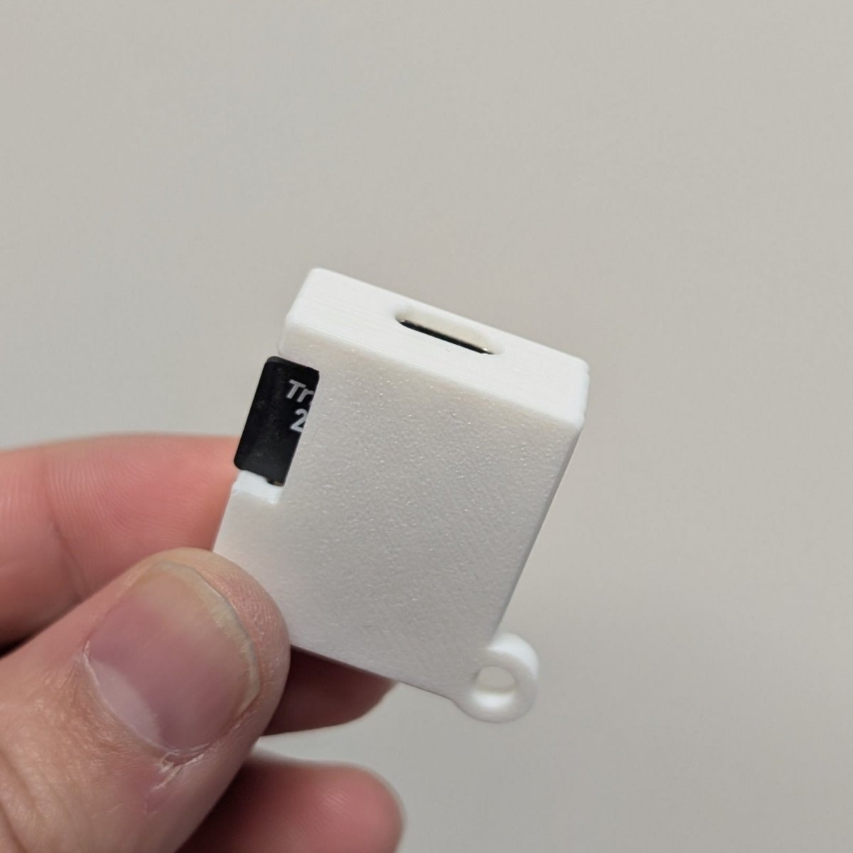 ESP32 MicroSD card Case on Keychain