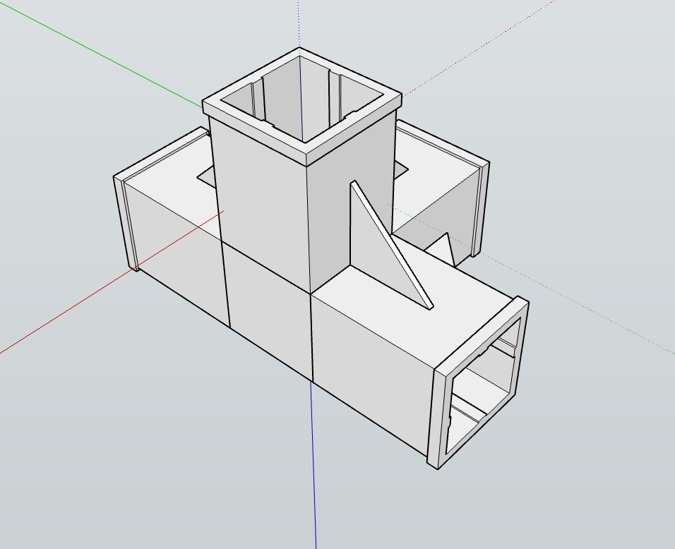 Custom 3D-Printed Brackets for Bamboo Plant Stands - Regular, T, and Plus Shapes for Versatile Corner Configurations