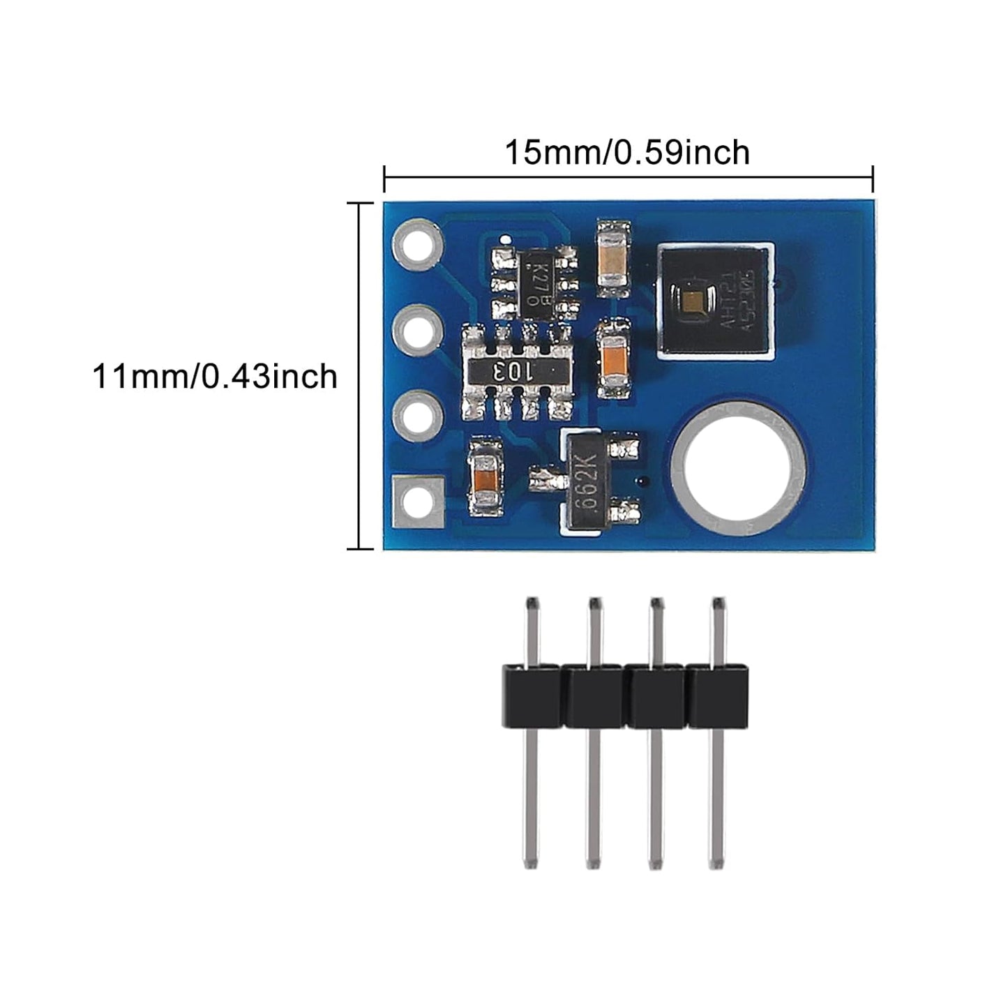 AHT21 High Precision Digital Temperature Humidity Sensor Measurement Module I2C Communication