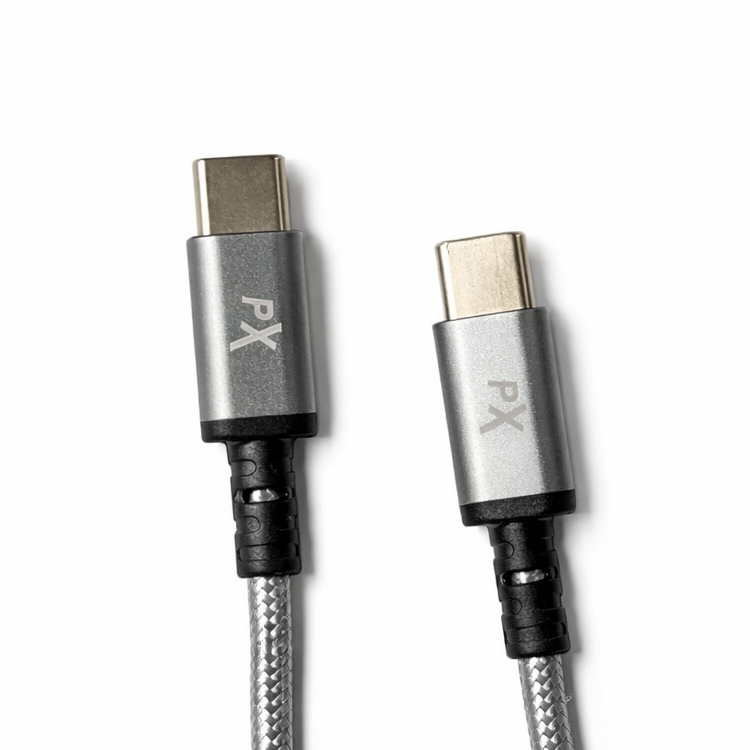 PowerXcel USB-C to USB-C PD Charging Cable, 6ft Nylon Braided, 60W Power Delivery, USB 2.0 (480 Mbps) Charge & Sync