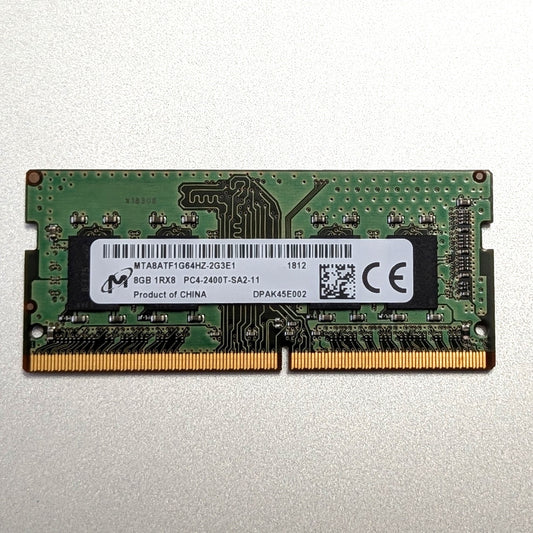 8GB 1RX8 PC4-2400T-SA2-11 MTABATF1G64HZ-2G3E1