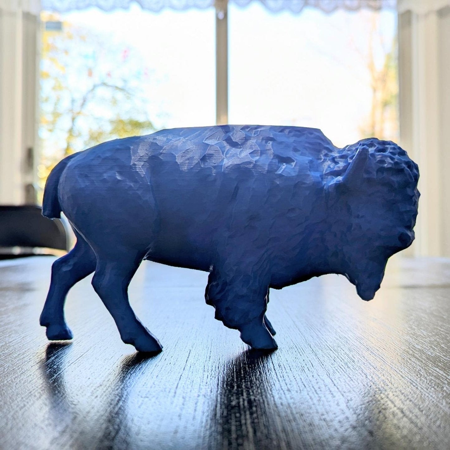 3D Printed Buffalo Planter, Red and Blue Succulent Pot, Eco-Friendly Plant Holder, Unique Home Décor Gift